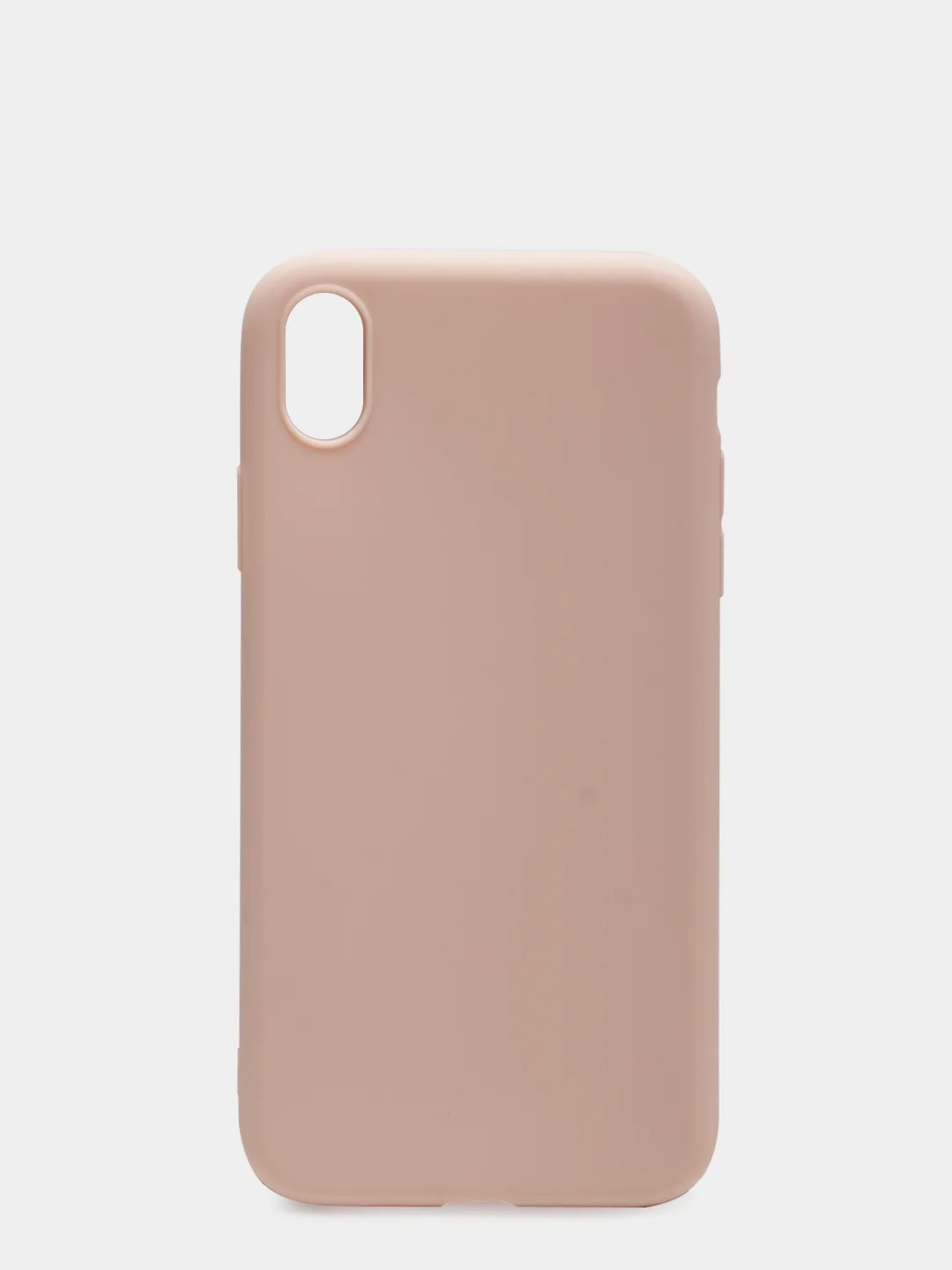 Бежевый чехол для iPhone XR, силиконовый, матовый, однотонный