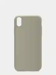 Серый чехол для iPhone XR, силиконовый, матовый, однотонный