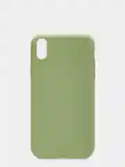 Оливковый чехол для iPhone XR, силиконовый, матовый, однотонный