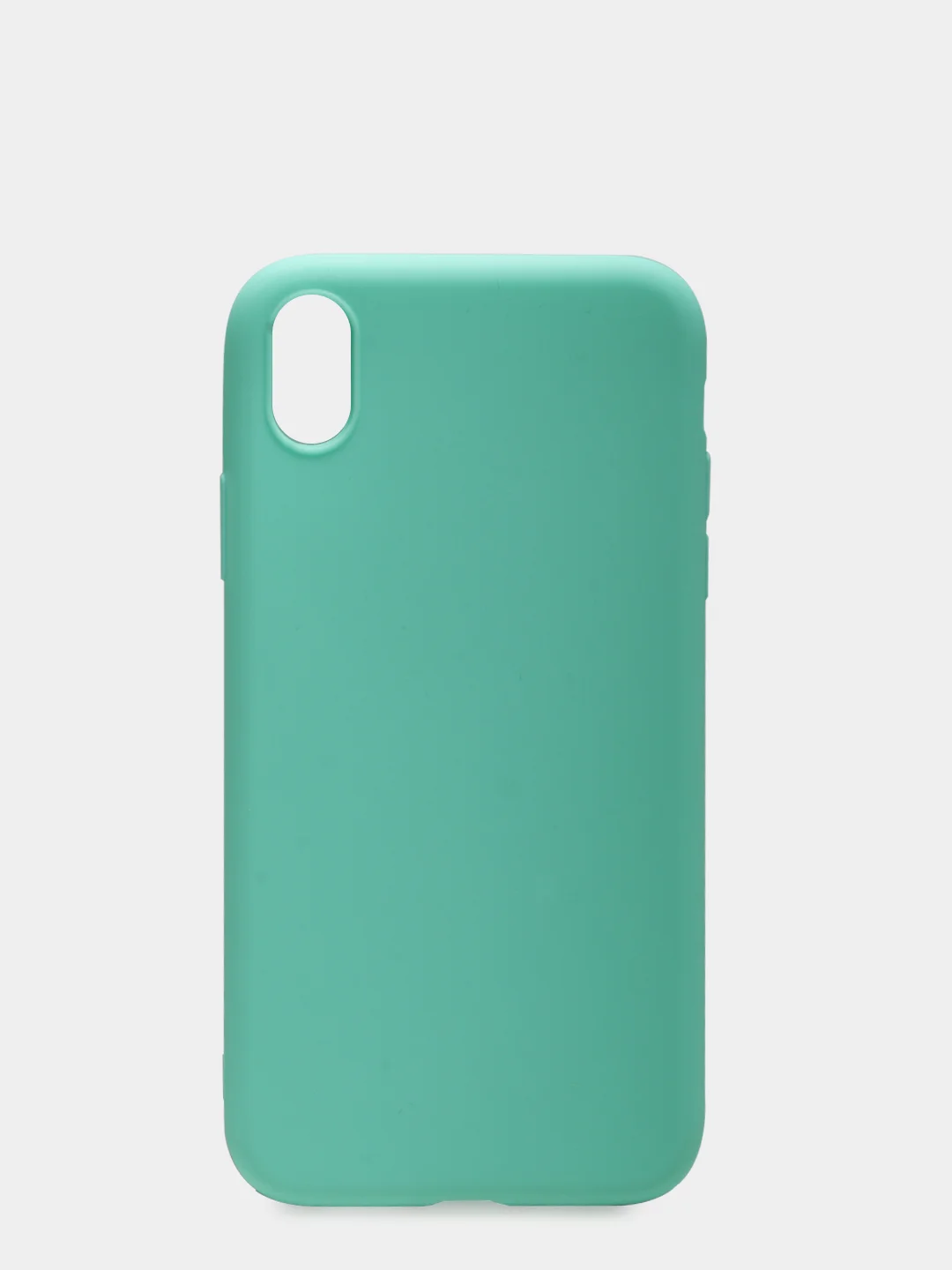 Бирюзовый чехол для iPhone XR, силиконовый, матовый, однотонный