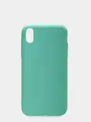 Бирюзовый чехол для iPhone XR, силиконовый, матовый, однотонный