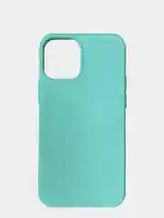Бирюзовый чехол Apple iPhone 12 mini (5.4") silicone case силиконовый с закрытым низом бархат внутри