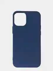 Темно-синий чехол Apple iPhone 12 mini (5.4") silicone case силиконовый с закрытым низом бархат внутри