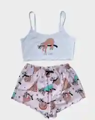 Лавандовый женская пижама с шортами