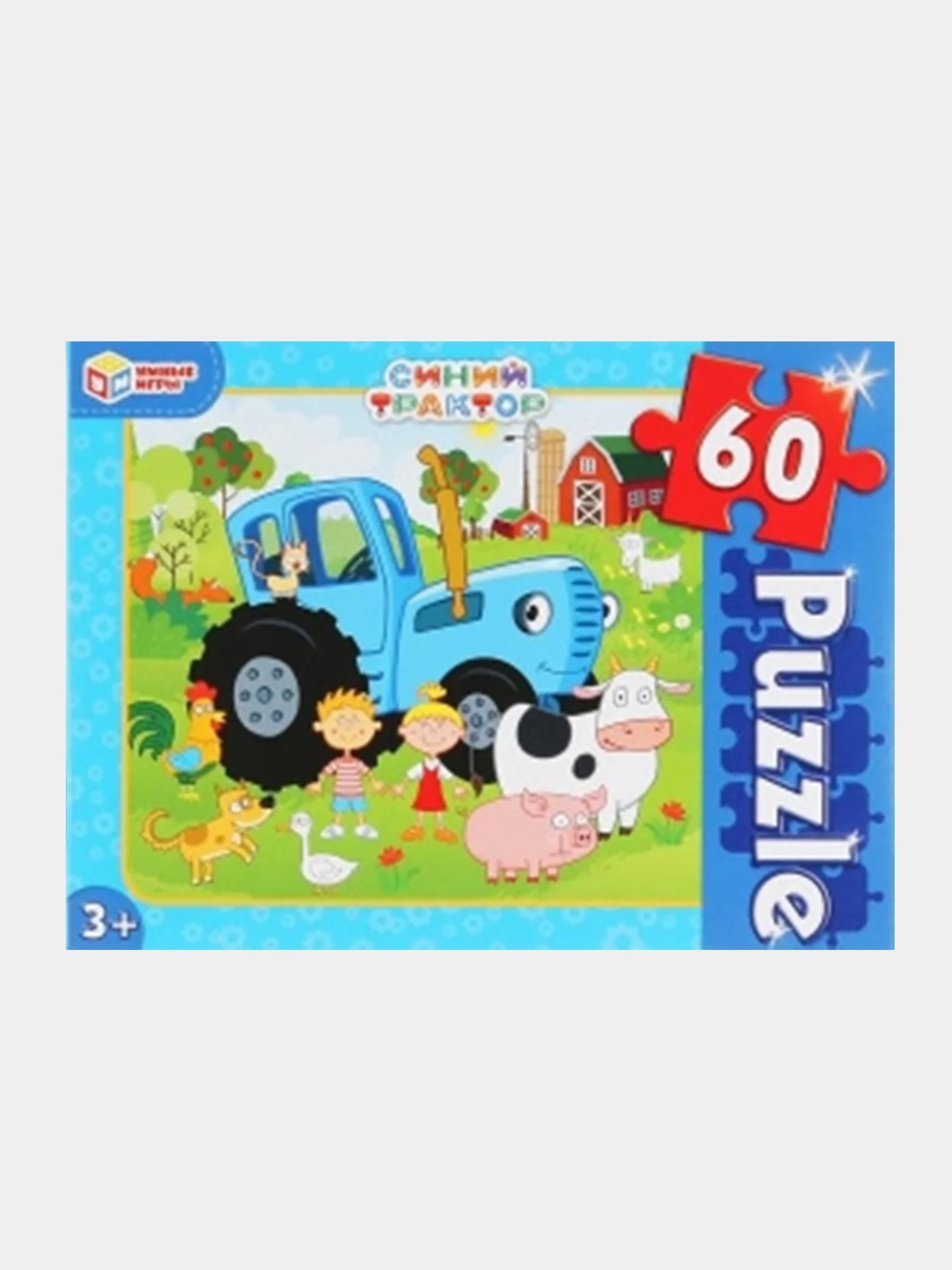 Красный пазлы 60 деталей