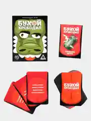 Игра "Бухой Крокодил" на объяснение слов, 30 карт, 18+