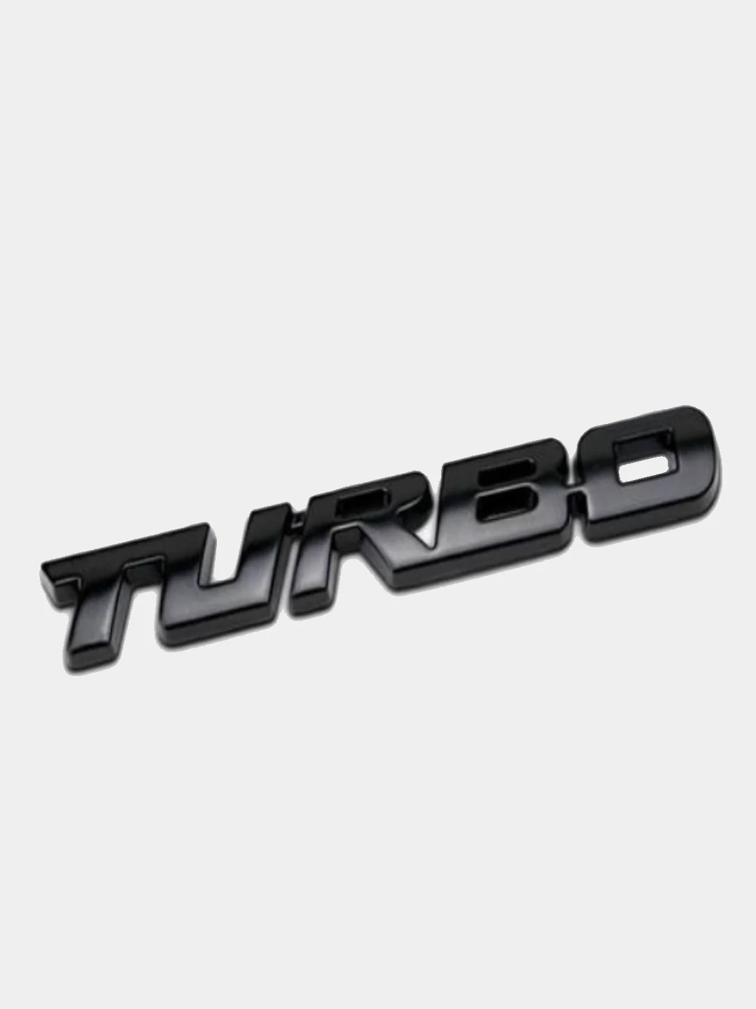 Черный стальная эмблема "Turbo", наклейка "Турбо"