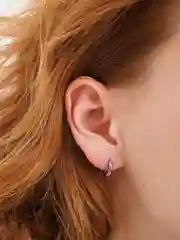 Серьга из медицинской стали с покрытием "Rainbow"