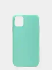 Бирюзовый чехол для iPhone 11, силиконовый, матовый, однотонный