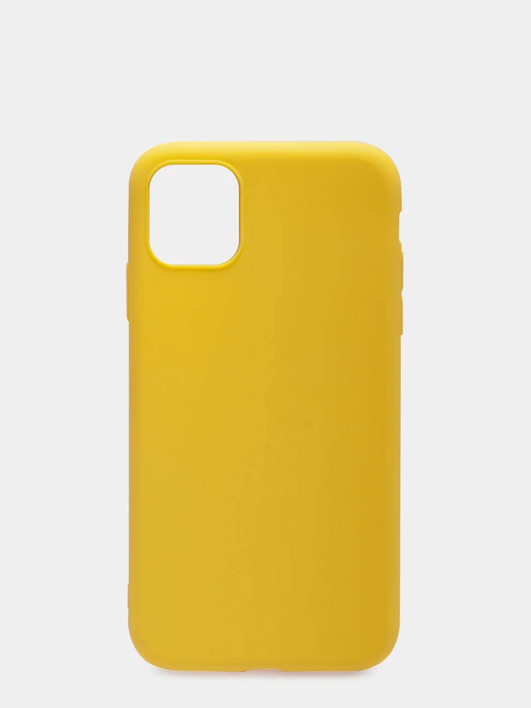 Желтый чехол для iPhone 11, силиконовый, матовый, однотонный