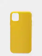 Желтый чехол для iPhone 11, силиконовый, матовый, однотонный