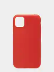 Красный чехол для iPhone 11, силиконовый, матовый, однотонный