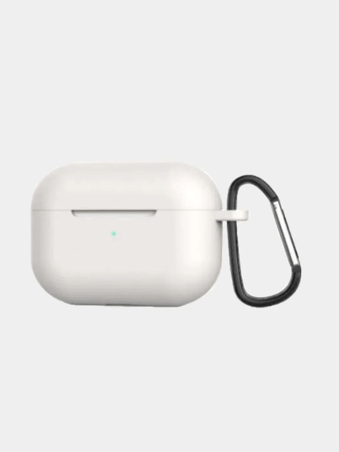 Серебряный силиконовый чехол для наушников Apple Airpods Pro