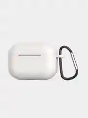 Серебряный силиконовый чехол для наушников Apple Airpods Pro