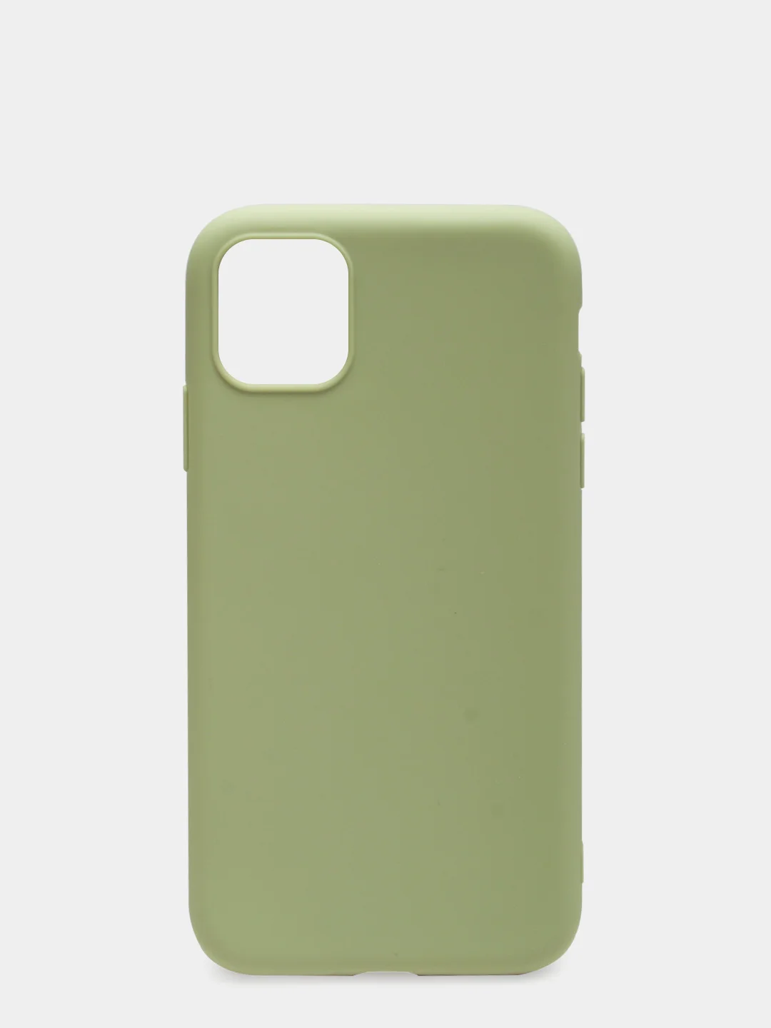 Оливковый чехол для iPhone 11, силиконовый, матовый, однотонный