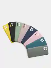 Бежевый чехол для Realme 8 силиконовый матовый однотонный