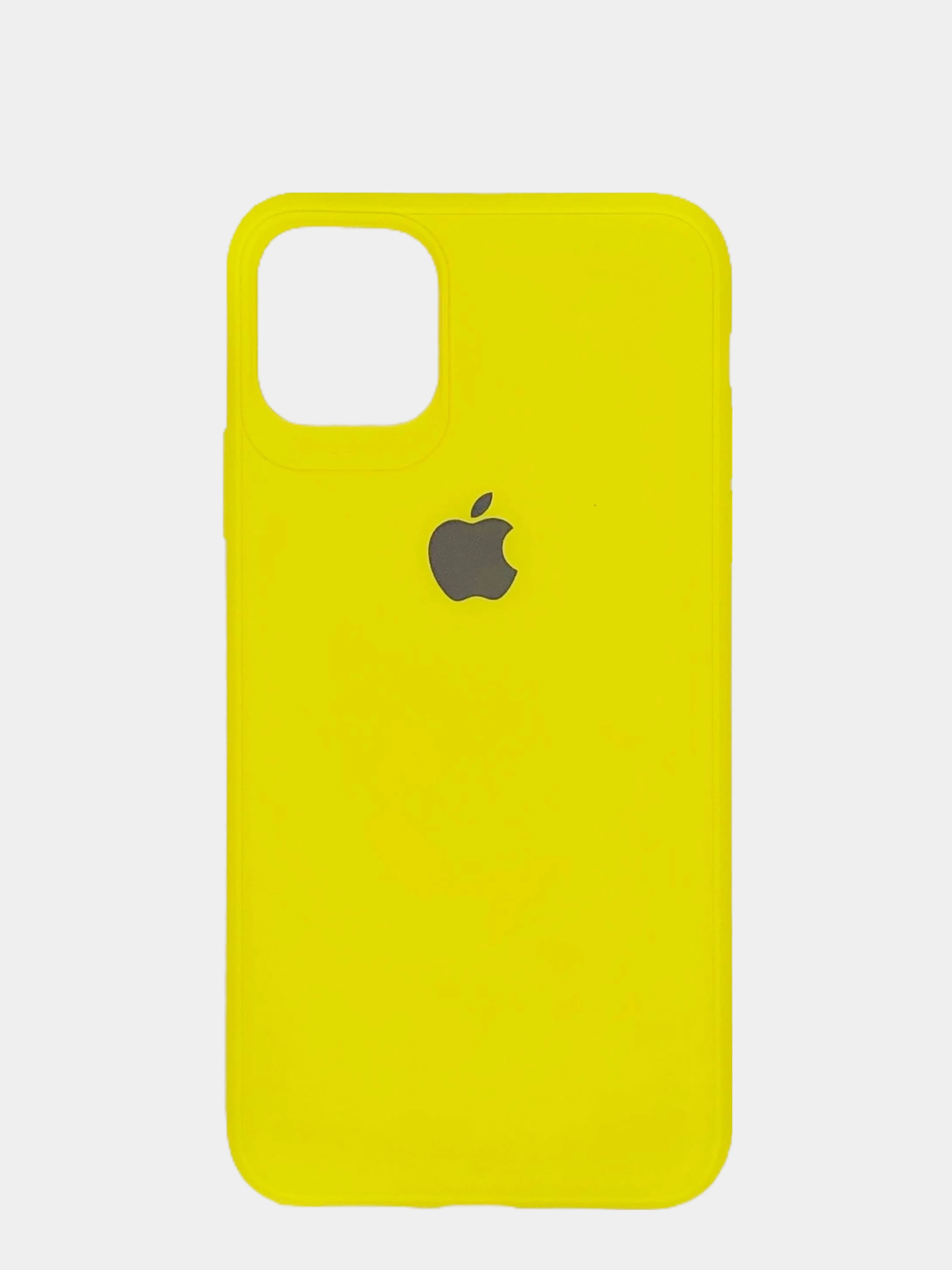 Желтый apple iPhone 11 Pro Max чехол силиконовый с логотипом
