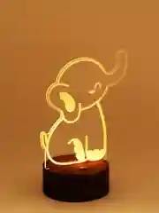 Серый светильник ночник светодиодный LED