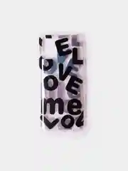 Черный чехол для Samsung Galaxy A21s/A41/A51/M01 с принтом "Love Me", силиконовый