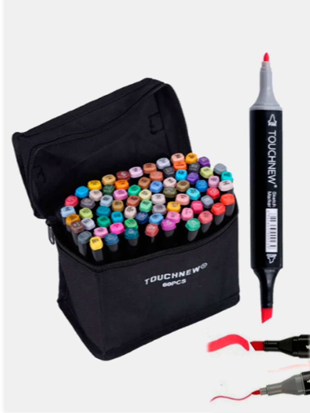 Набор профессиональных двусторонних маркеров для скетчинга 48 цветов вчехле купить по цене 995 ₽ в интернет-магазине KazanExpress