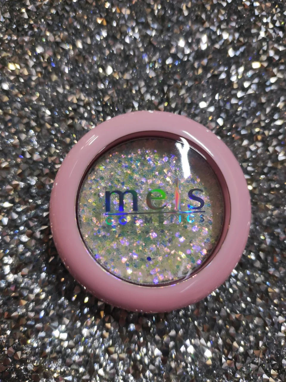 Розовый глиттер Mels cosmetisc