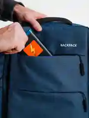 Красный рюкзак "BackPack" унисекс, повседневный прочный городской для ноутбука синий 15"6, 19,5л
