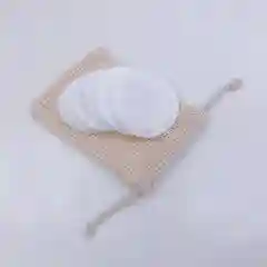 Диск многоразовый бамбуковый для снятия макияжа, d=8 см, 1 шт