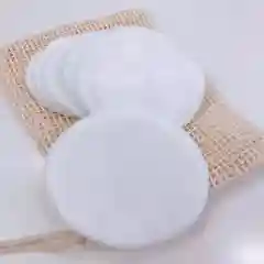 Диск многоразовый бамбуковый для снятия макияжа, d=8 см, 1 шт