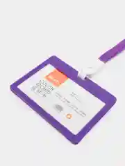 Фиолетовый бейдж горизонтальный
