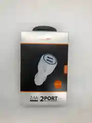 Черный автомобильное зарядное устройство 2 PORT CC512 Micro с 2 USB выходами и кабелем  подсветка