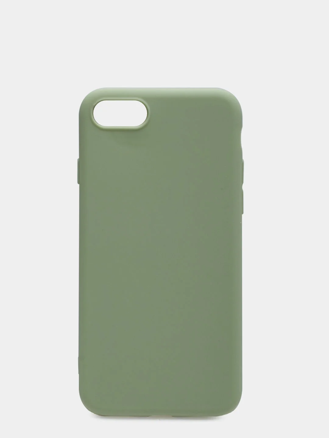 Оливковый чехол для iPhone 7 / 8 / SE 2020, силиконовый, матовый, однотонный