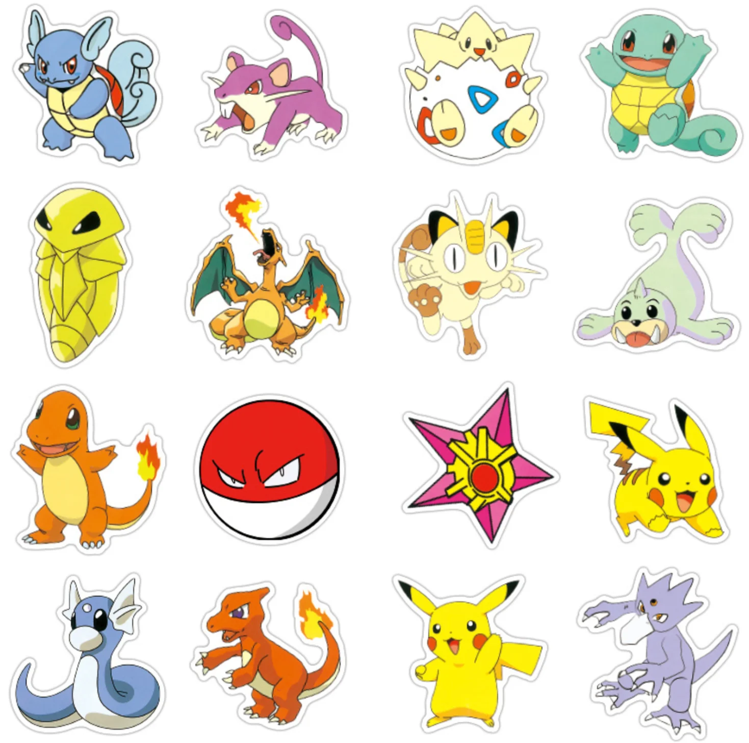 Фуксия стикеры Покемон (Pokemon) 2 вида / Аниме Наклейки