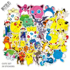 Фуксия стикеры Покемон (Pokemon) 2 вида / Аниме Наклейки