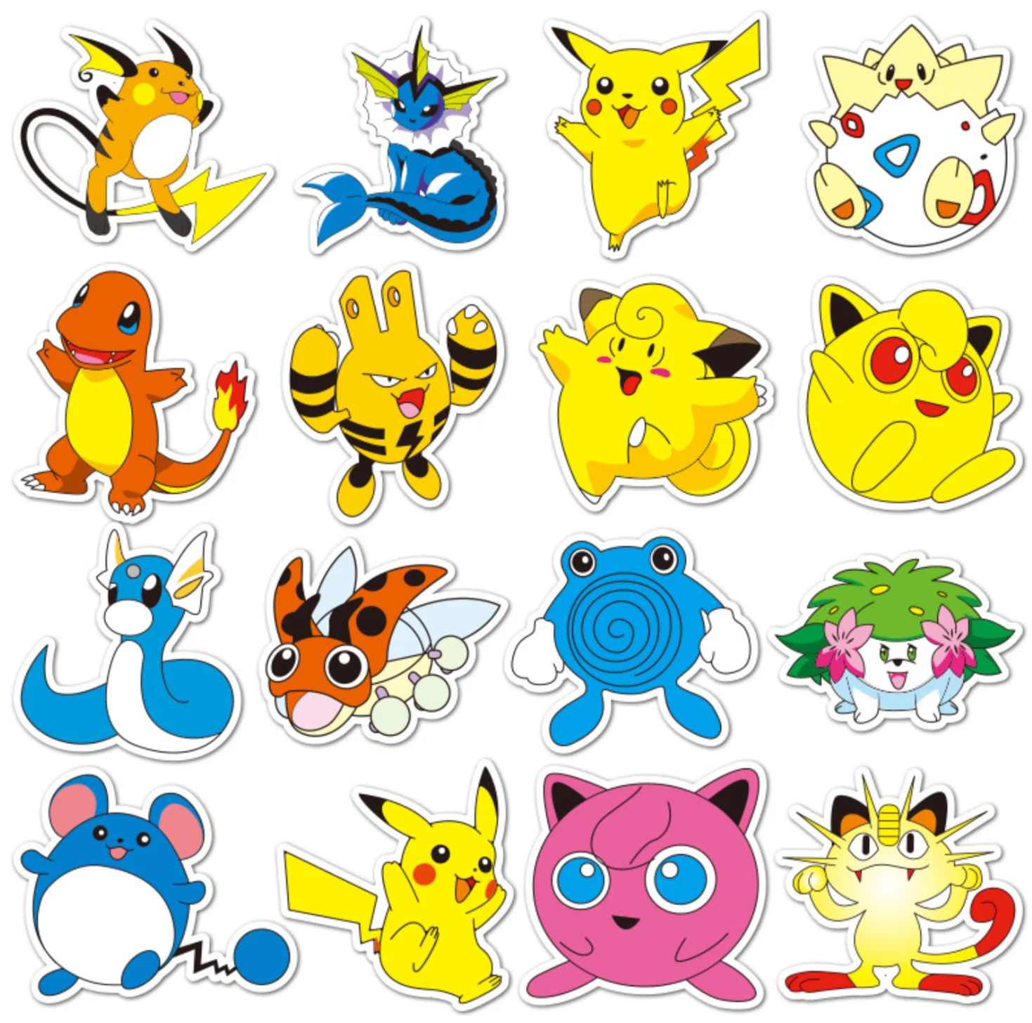 Фуксия стикеры Покемон (Pokemon) 2 вида / Аниме Наклейки