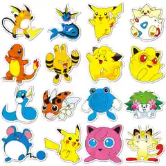 Фуксия стикеры Покемон (Pokemon) 2 вида / Аниме Наклейки