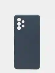 Темно-синий чехол для Samsung Galaxy A32 (4G) силиконовый матовый однотонный