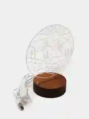 Коричневый светильник ночник светодиодный LED