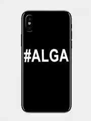 Наклейка на телефон "#АЛГА - #ALGA" 5х1см