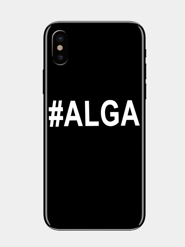 Наклейка на телефон "#АЛГА - #ALGA" 5х1см