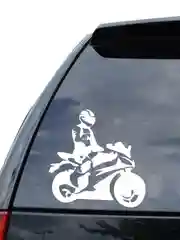 Наклейка на авто "BIKER МОТОЦИКЛ" 20х20см