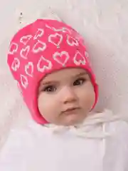 Фуксия шапка детская , для девочки