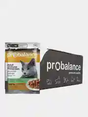 Корм влажный для кошек ProBalance "Immuno Protection", с кроликом в соусе, 28 штук по 85 г