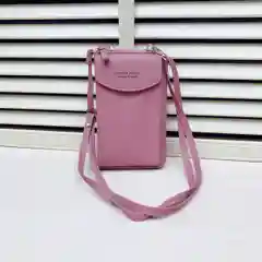Коралловый сумка кошелек на ремешке