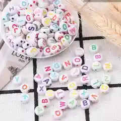 Серый разноцветные акриловые бусины/ Набор для создания украшений