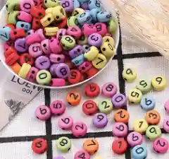 Серебряный разноцветные акриловые бусины/ Набор для создания украшений