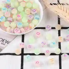Лайм разноцветные акриловые бусины/ Набор для создания украшений