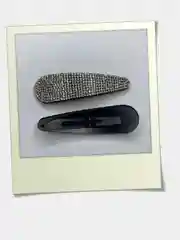 Зажим заколка  клик клаков со стразами
