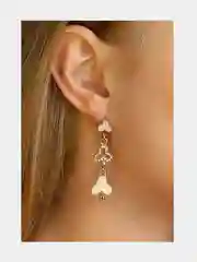 Серьги длинные Клевер