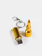 Золотой патрон-флешка USB 4, 8, 16, 32 гб/ подарочная пуля в реальный размер