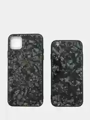 Угольный чехол для iPhone (Айфон) 11 силиконовый, синий